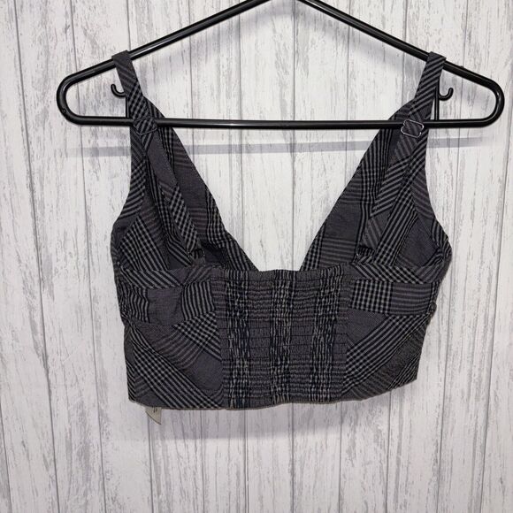 Womens Size XS Intimately Free People Plaid Crop Tank EUC - Picture 3 of 4